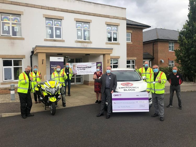 On your bike! Stratford-upon-Avon care home supports volunteer blood bikes
